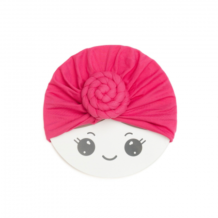 Turban bebelusi Donut, spandex, Melvelo, Rose - Fuchsia [1]
