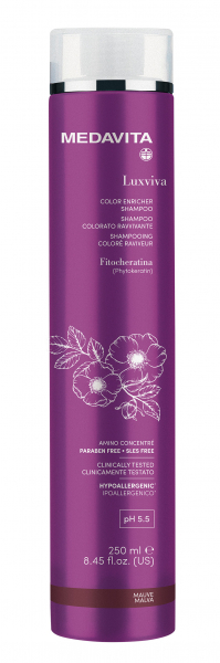 Medavita Luxviva-Color Enricher Shampoo Mauve / Sampon pentru intensificarea culorii parului 250ml [1]