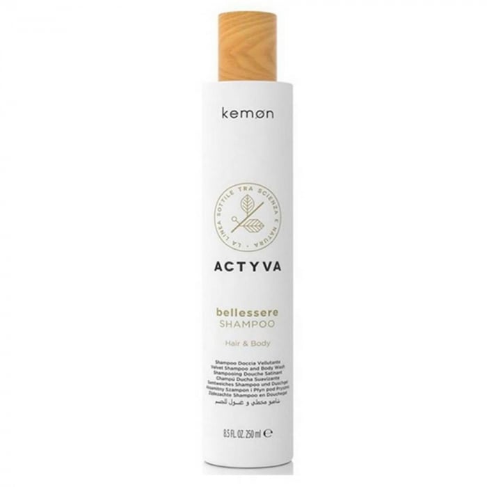 Kemon Actyva Bellessere  Shampoo/Sampon hranitor pentru toate tipurile de par  si corp 250 ml [1]