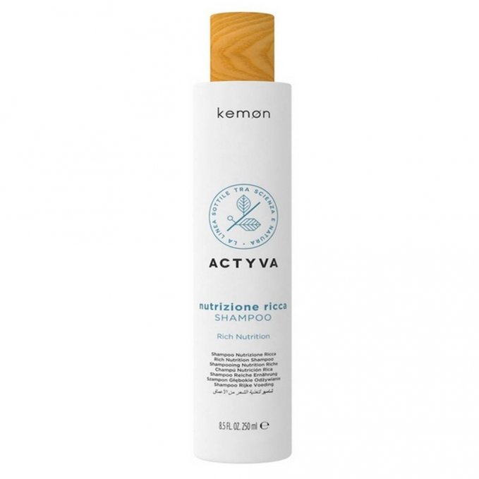 Kemon Actyva Nutrizione Ricca Shampoo/Sampon de hidratare pentru par foarte uscat  250 ml [1]