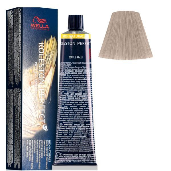 Vopsea de par  permanenta - Wella Professionals Koleston Perfect ME+ Rich Naturals, nuanta 10/8 Blond Luminos Deschis Albastrui [2]