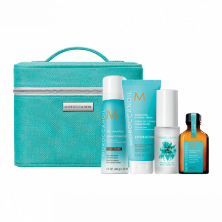 Seturi par - Moroccanoil Mediterranean Escape Style Dark/Set mini  pentru parul inchis la culoare