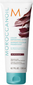 Par deteriorat / uscat - Masca de par nuantatoare Moroccanoil Bordeaux 200ml