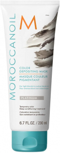 Par deteriorat / uscat - Masca de par nuantatoare Moroccanoil Platinium  200ml
