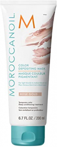 Par deteriorat / uscat - Masca de par nuantatoare Moroccanoil Rose Gold 200ml