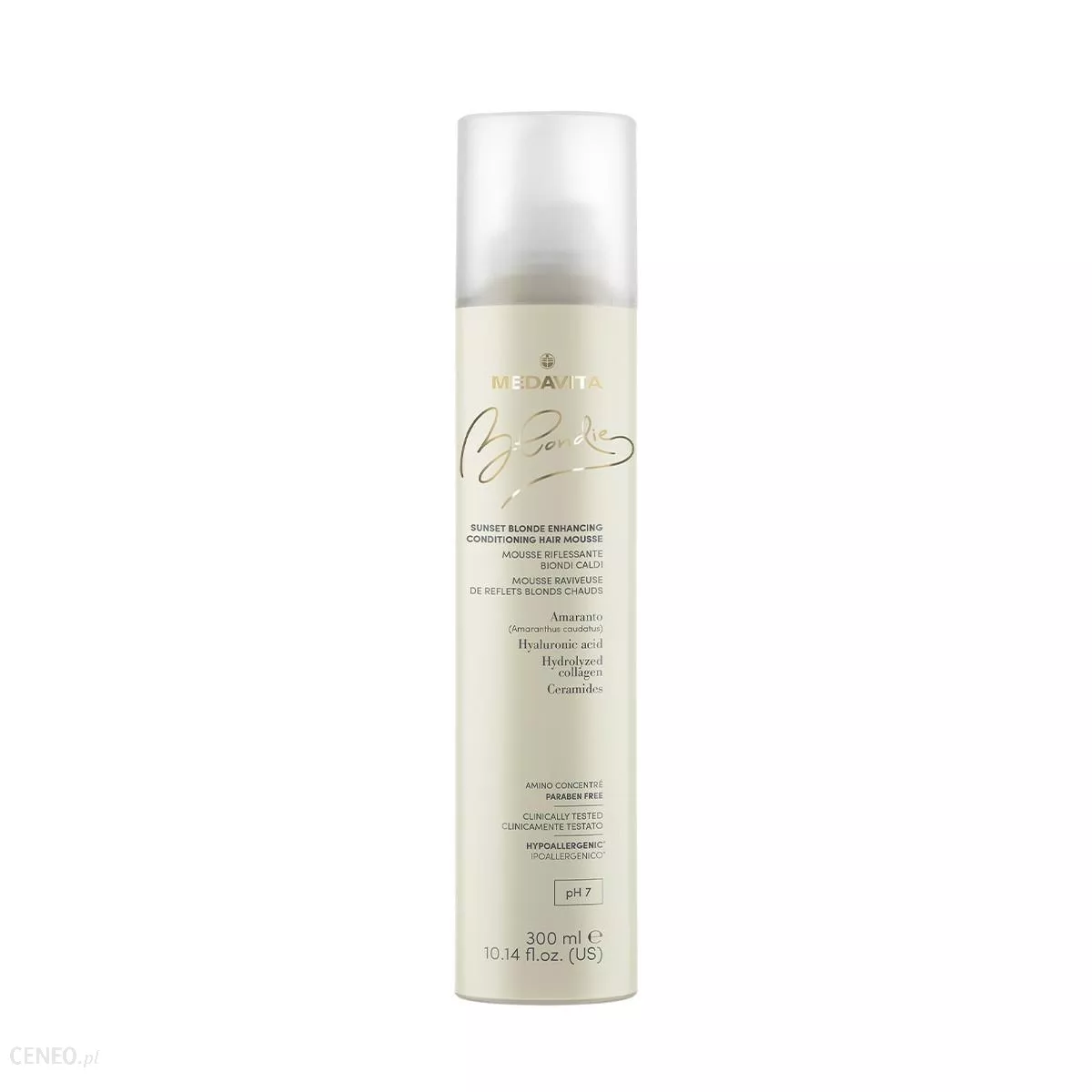 BRANDURI - Medavita Sunset Blonde Conditioning Mousse / Spuma pentru amplificarea culorii si conditionare-par blond cald 300ml 