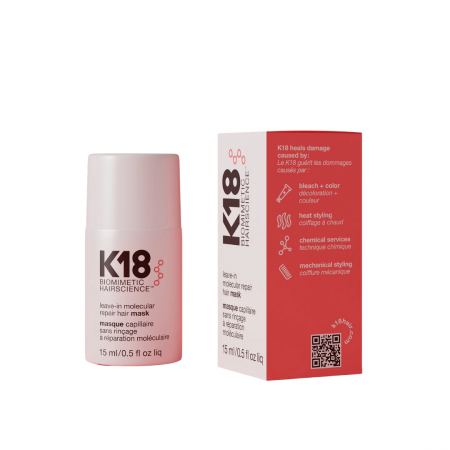 K18 - Masca pentru par K18 Leave In molecular Repair Hair Mask, 15 ml