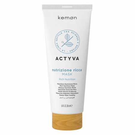 Kemon - Kemon Actyva Nutrizione Ricca  Mask/Masca de hidratare pentru par foarte uscat 200 ml
