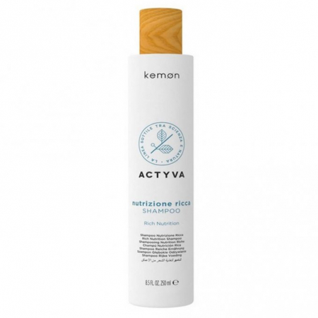 Sampon par - Kemon Actyva Nutrizione Ricca Shampoo/Sampon de hidratare pentru par foarte uscat  250 ml