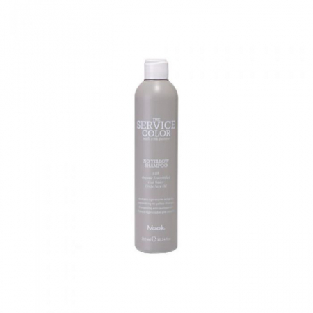 Sampon par - Nook Service Color Regenerating No-Yellow Shampoo/Sampon neutralizator pentru tonurile galbene 300 ml