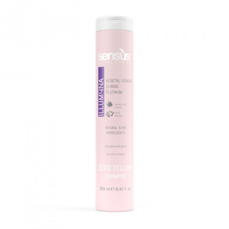 Sampon par - Sensus Illumyna Zero Yellow Shampoo/Sampon anti-galbenire 250 ml