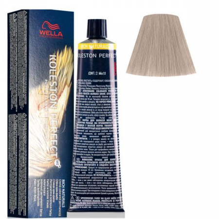 Vopsea de par  permanenta - Wella Professionals Koleston Perfect ME+ Rich Naturals, nuanta 10/8 Blond Luminos Deschis Albastrui [1]