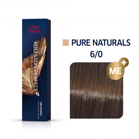 Wella - Vopsea de par Wella Koleston Perfect Me+ Pure Naturals 6/0 60ml