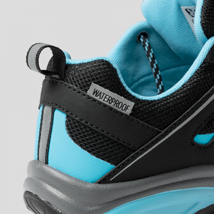Adidasi sport pentru trekking cu detalii reflectorizante negru/verde [3]