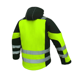 Jacheta Softshel de iarna cu benzi reflectorizante galbena [2]