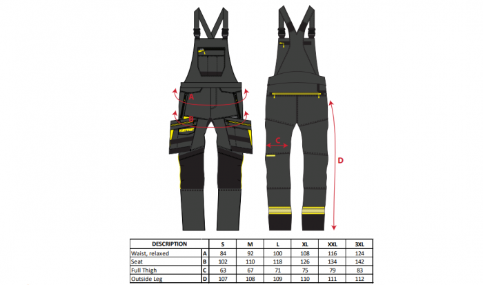 Pantaloni cu pieptar DX440 [3]