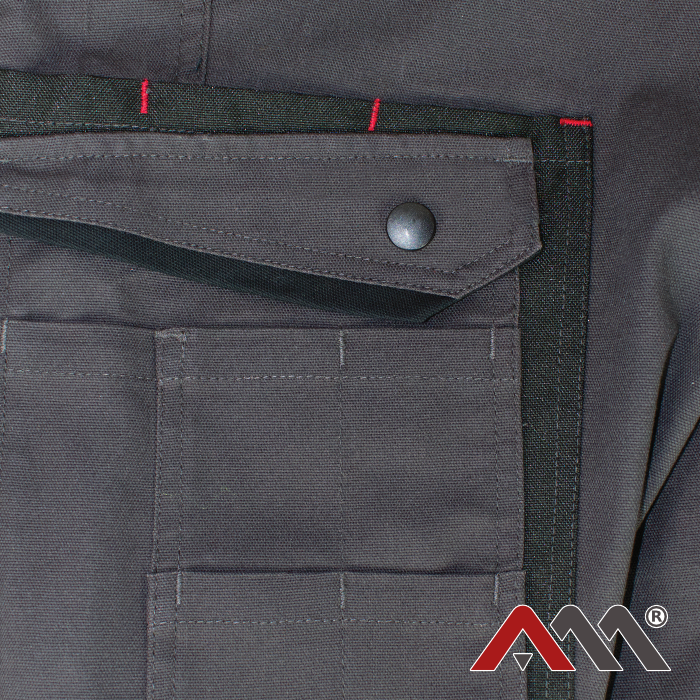 Pantaloni de lucru Dynamic Stretch Slim gri/negru [4]