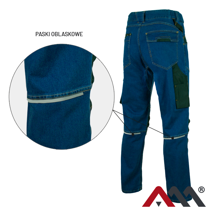 Pantaloni de lucru NEO Jeans Stretch Slim blue [3]