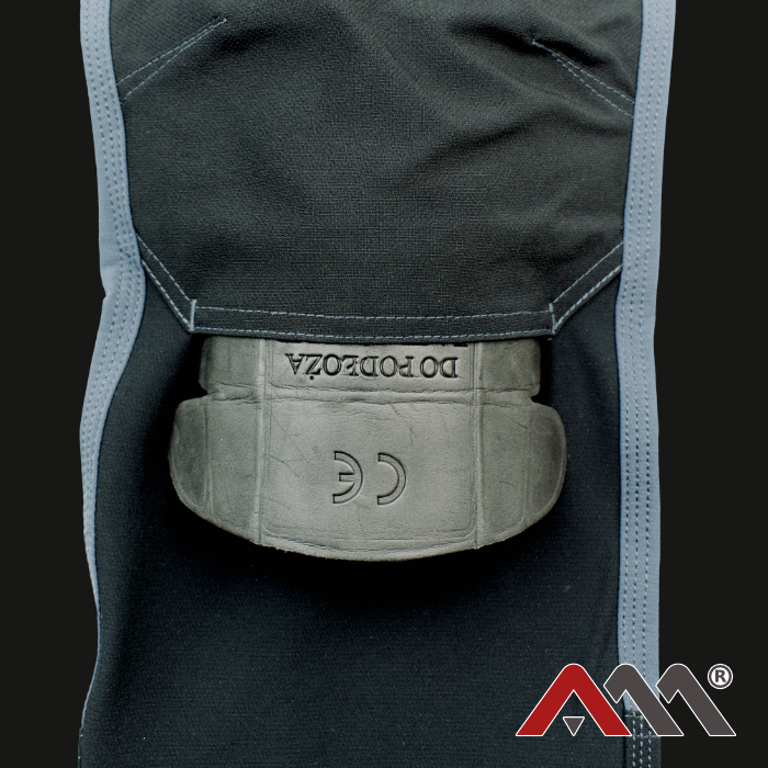 Pantaloni talie softshel de vara gri cu negru [5]