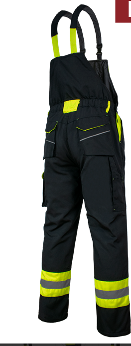Salopeta de iarna Classic-vis negru/galben [3]