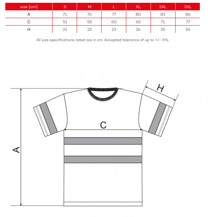Tricou galben reflectorizant cu benzi reflectorizante 3M [2]