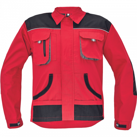 JACHETE PROTECTIE - Jacheta de lucru Carl rosu cu negru