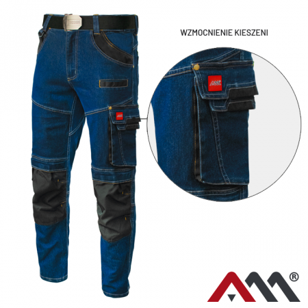 Pantaloni de lucru NEO Jeans Stretch Slim blue [3]