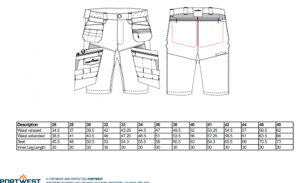 Pantaloni scurti de lucru Holster DX444 gri [2]