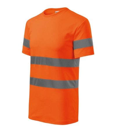 Tricou portocaliu reflectorizant cu benzi reflectorizante 3M [2]