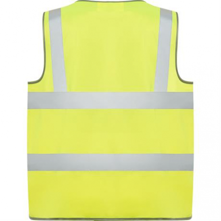 Vestă de vizibilitate ridicata cu fermoar Polux galben [1]