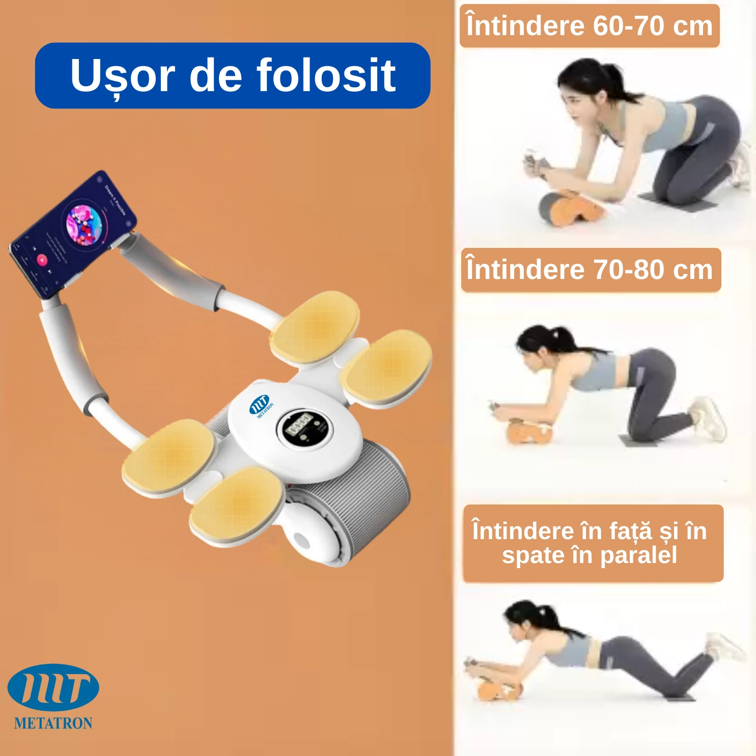 Roata pentru abdomen METATRON ABS ROLLER [6]