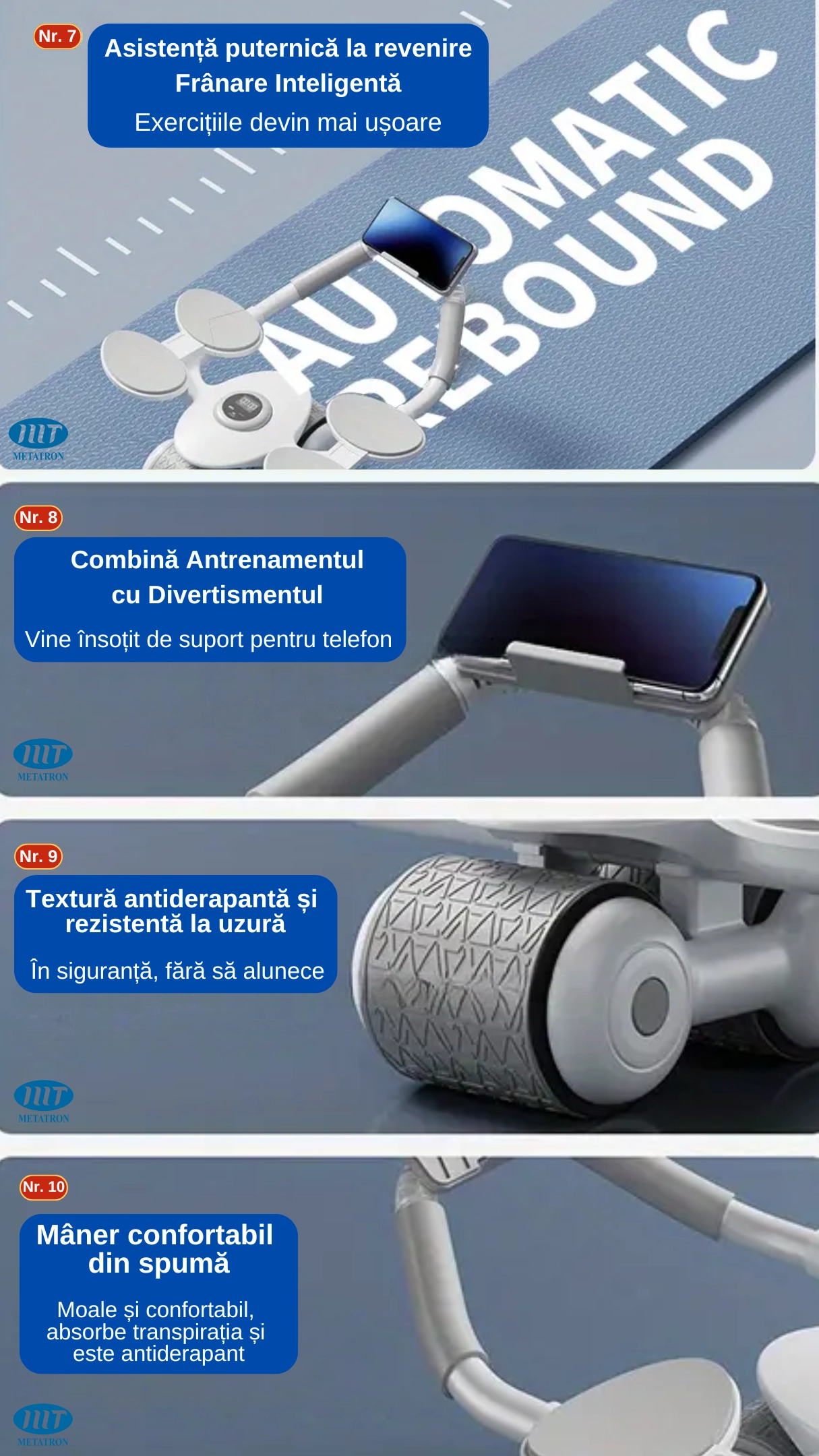 Roata pentru abdomen METATRON ABS ROLLER [9]