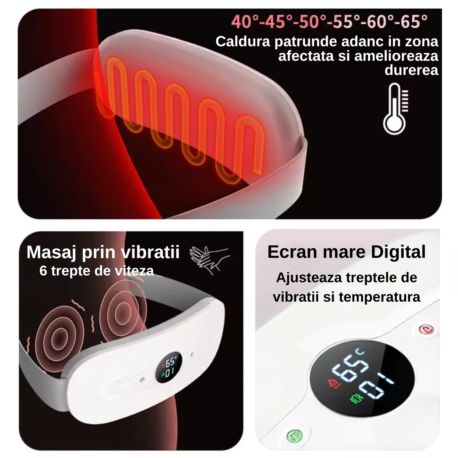 Centura abdominala cu incalzire si masaj [10]