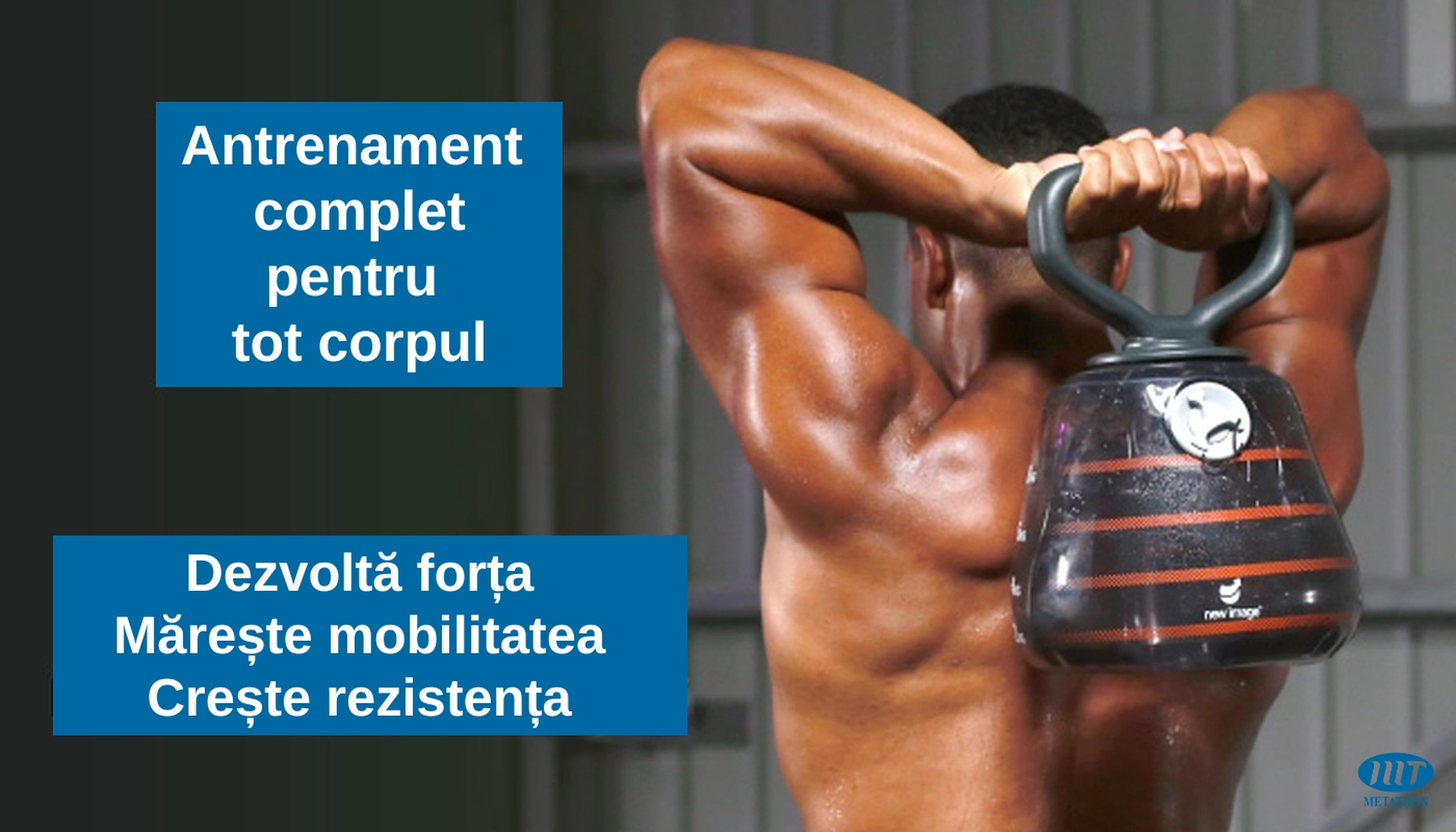 Set 2 Gantere gonflabile tip Kettlebell, cu apă, 1-7 kg, transformabile în halteră, pentru antrenamente fitness acasă [12]