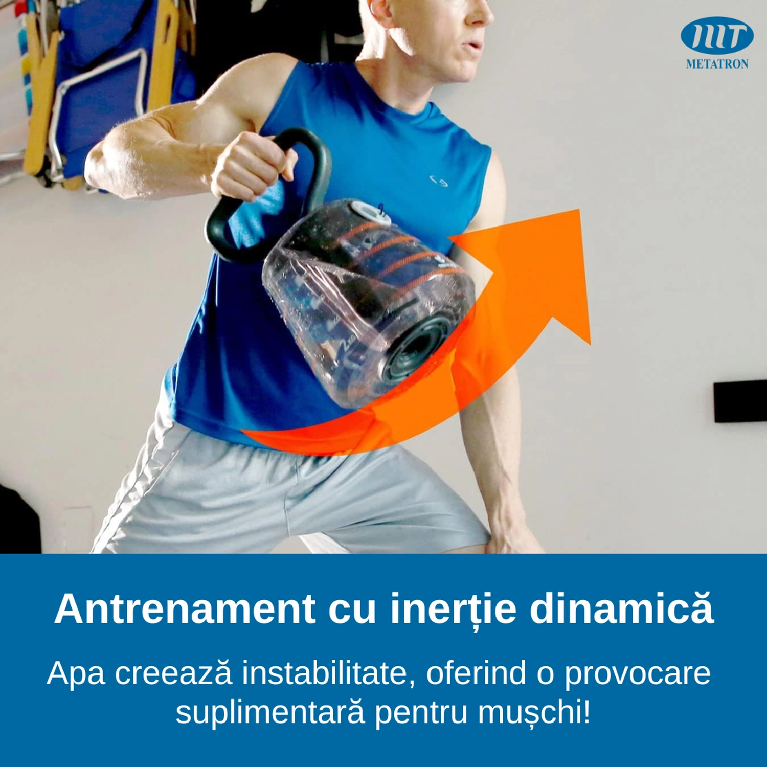 Set 2 Gantere gonflabile tip Kettlebell, cu apă, 1-7 kg, transformabile în halteră, pentru antrenamente fitness acasă [7]