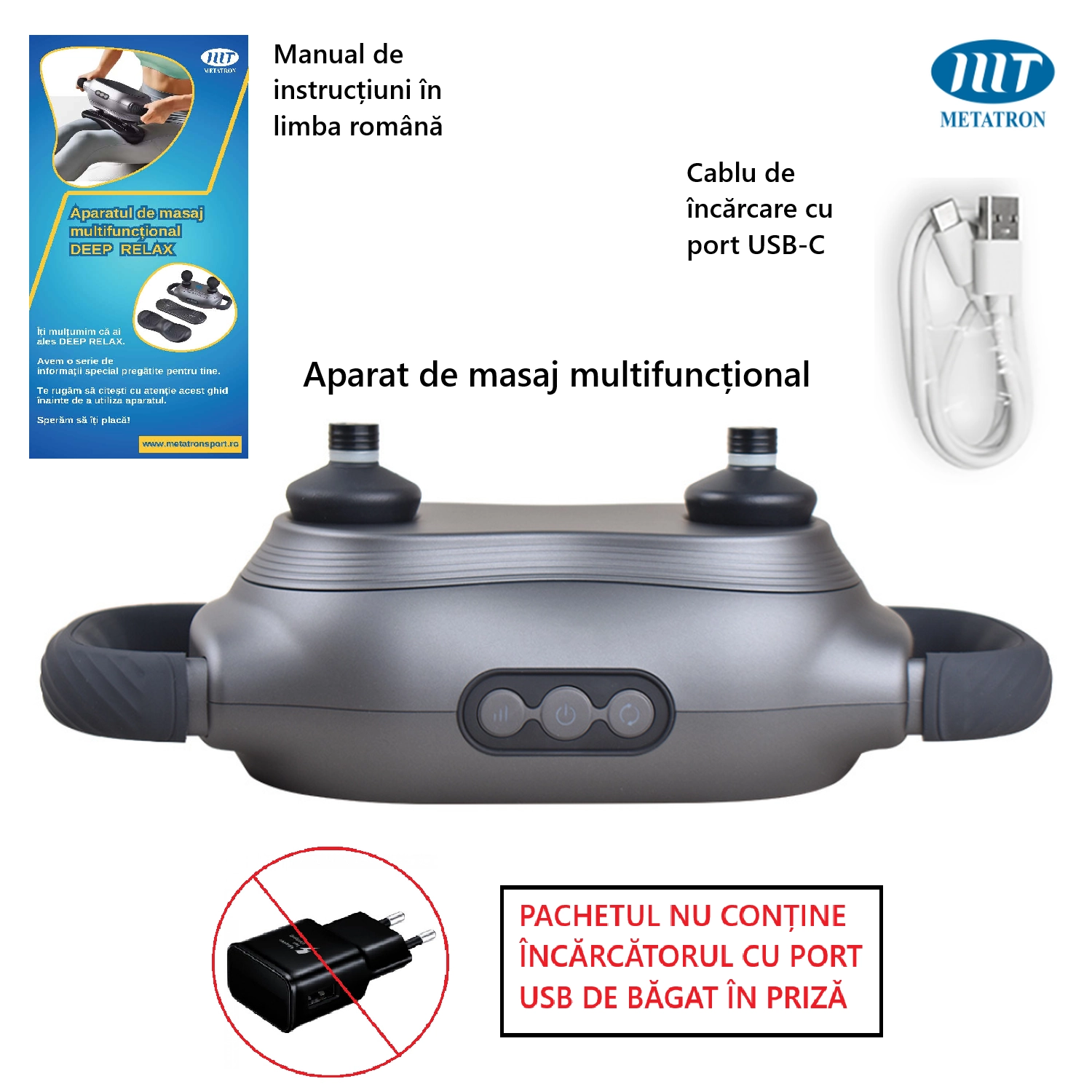 Aparat masaj cu vibratii - METATRON DEEP RELAX [2]