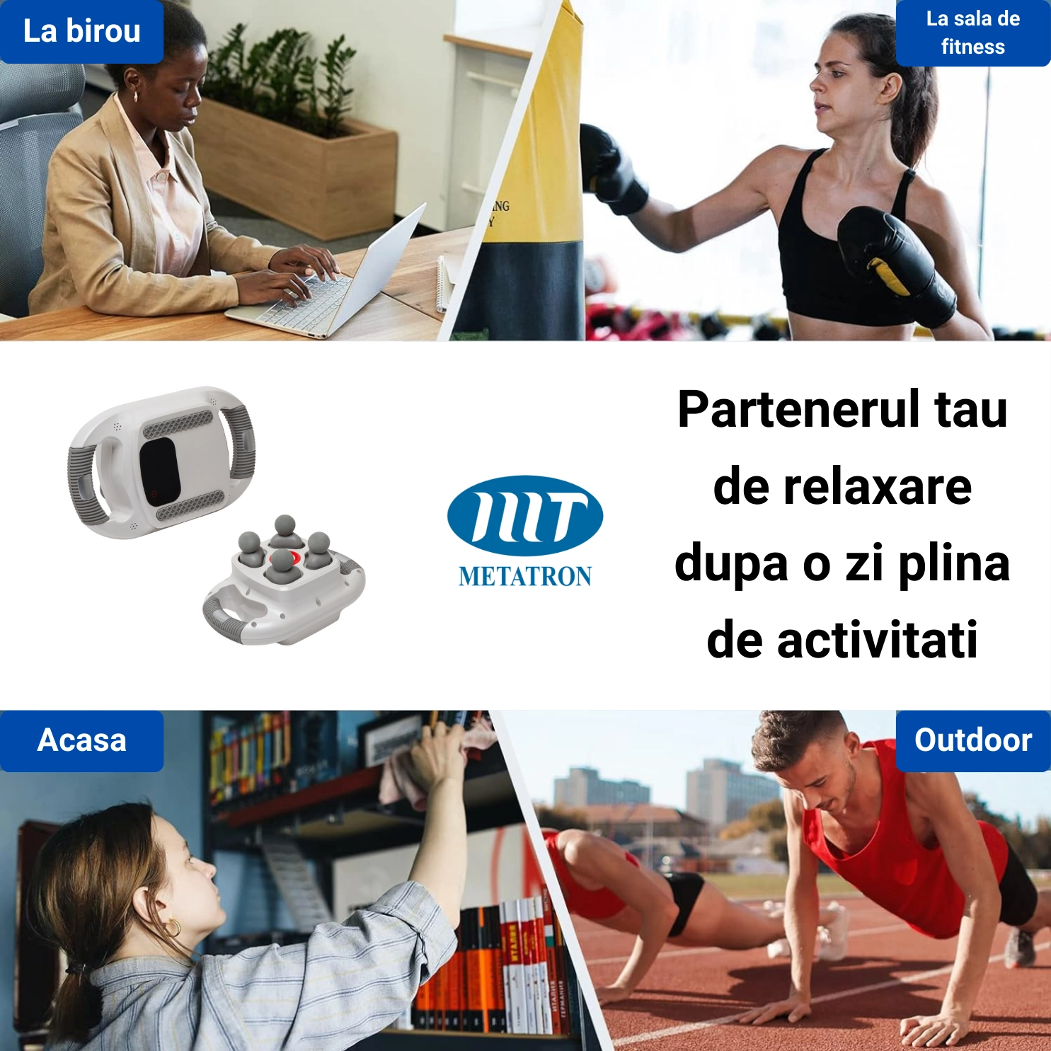 Aparat masaj tip Gun - METATRON TOTAL RELAX [4]