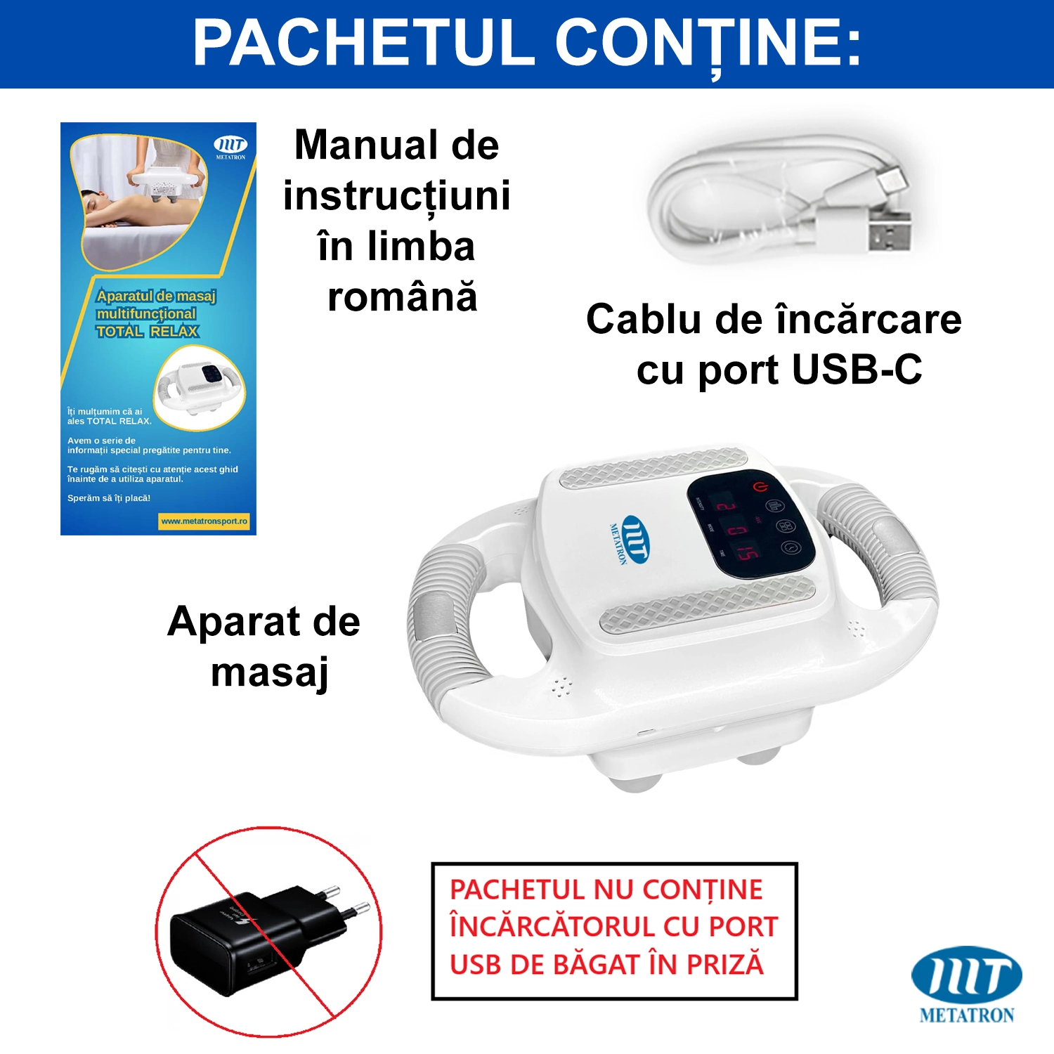 Aparat masaj tip Gun - METATRON TOTAL RELAX [2]
