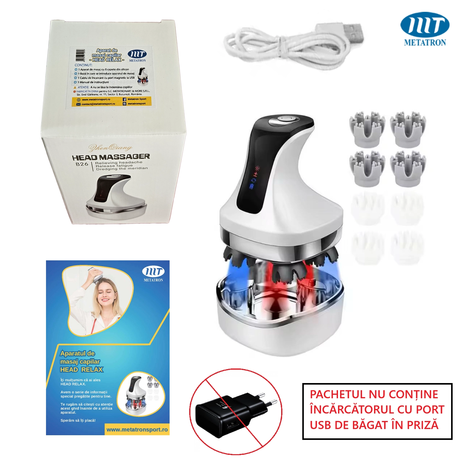 Aparat masaj capilar METATRON HEAD RELAX [1]