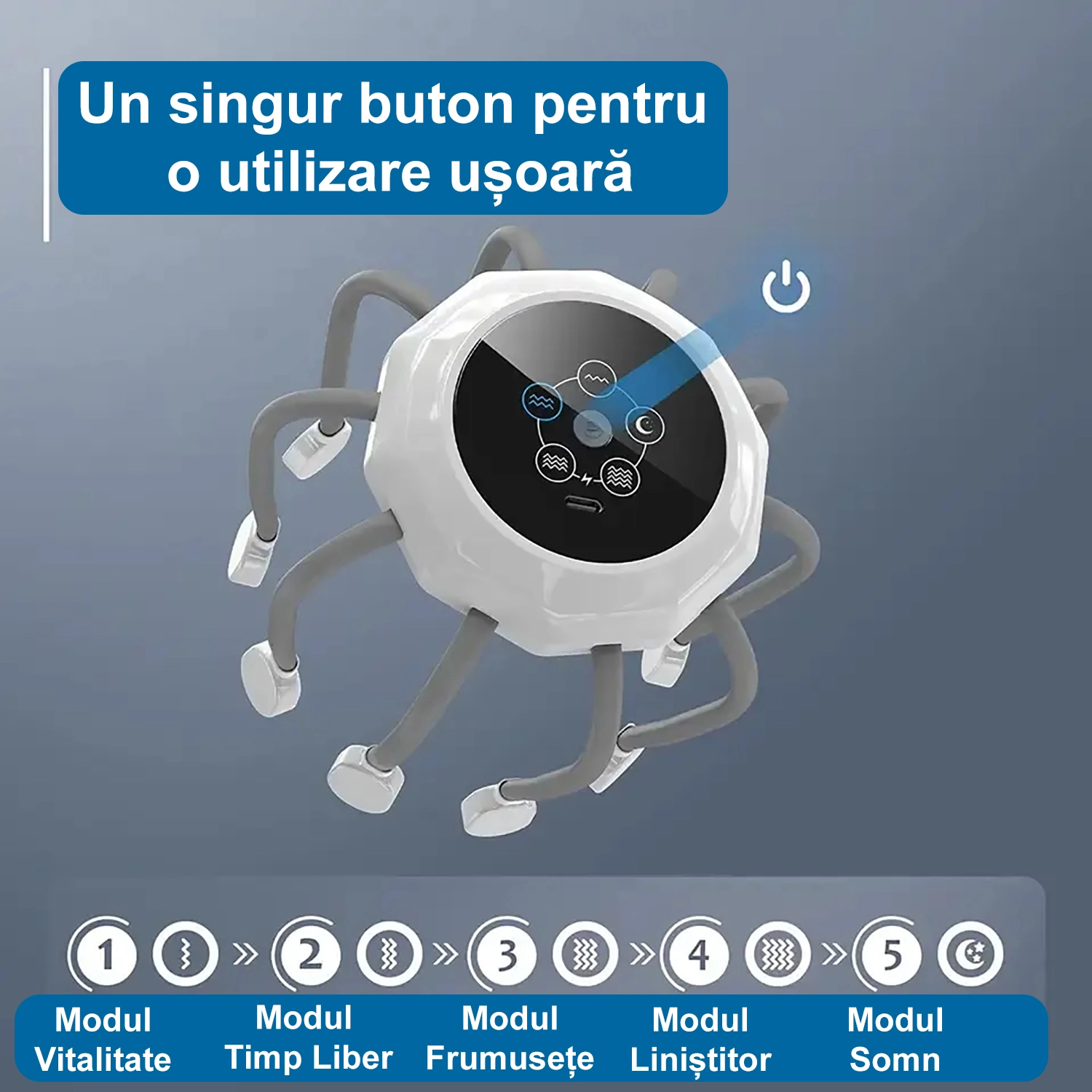 Aparat masaj capilar METATRON OCTO-RELAX [3]