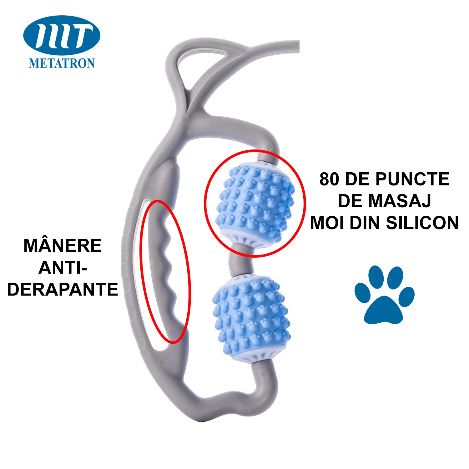 Aparat masaj muscular cu role METATRON MASSAGE ROLLER [5]