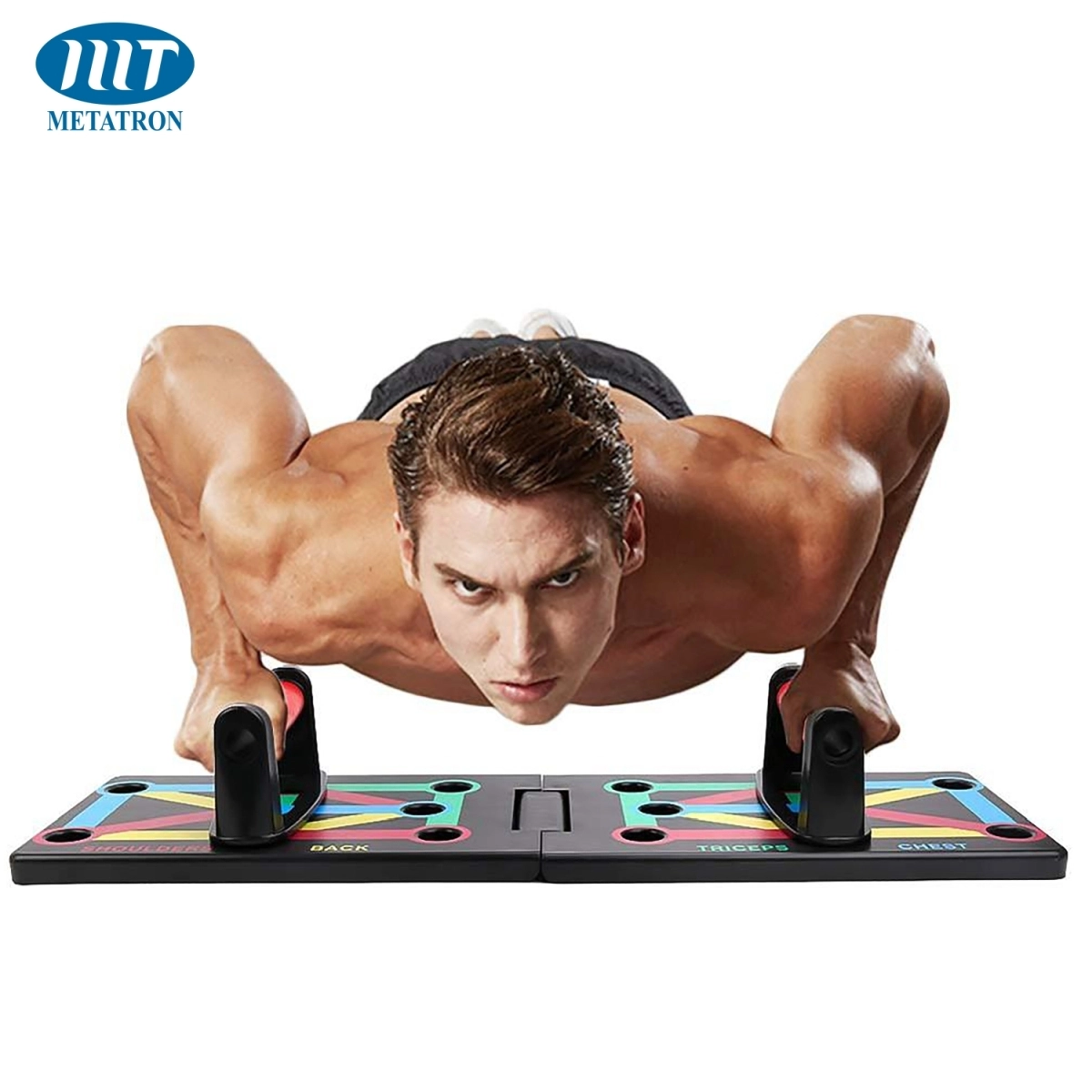Placa pentru flotări pe bază de culori cu mânere METATRON SMART PUSH-UPS [5]