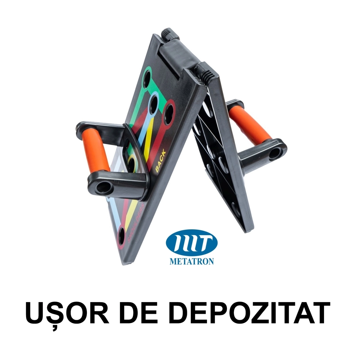 Placa pentru flotări pe bază de culori cu mânere METATRON SMART PUSH-UPS [10]