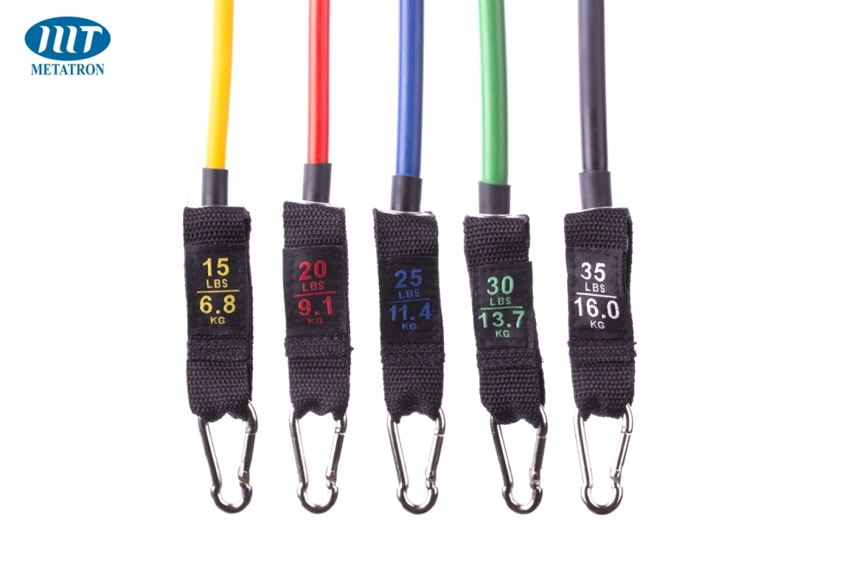 Set Extensor 11 piese - 5 corzi elastice din latex cu accesorii [10]