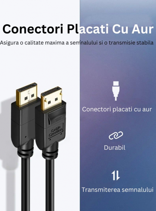 Cablu Displayport Tata la Displayport Tata DP1.4, HDR 8K@60Hz 4K@144Hz 2K@165Hz [5]