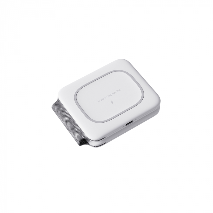 Incarcator Wireless Magsafe 3 in 1, Magsafe Duo, FastCharge 15W, Statie de incarcare Magsafe Duo, marca Rikbo, compatibil cu Iphone, Airpods Pro, Apple Watch, Samsung, Huawei, Xiaomi, Oppo, Alb [1]