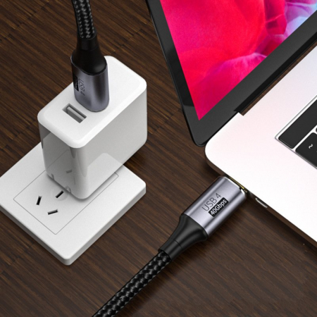 Cablu Video 8K 60HZ USB-C USB4 cu E-Mark Chipset, 100W 5A, 40Gbps , 1.8 metri [4]