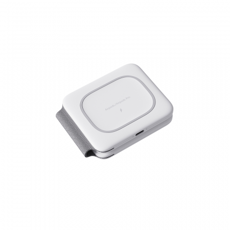 Incarcatoare telefoane - Incarcator Wireless Magsafe 3 in 1, Magsafe Duo, FastCharge 15W, Statie de incarcare Magsafe Duo, marca Rikbo, compatibil cu Iphone, Airpods Pro, Apple Watch, Samsung, Huawei, Xiaomi, Oppo, Alb