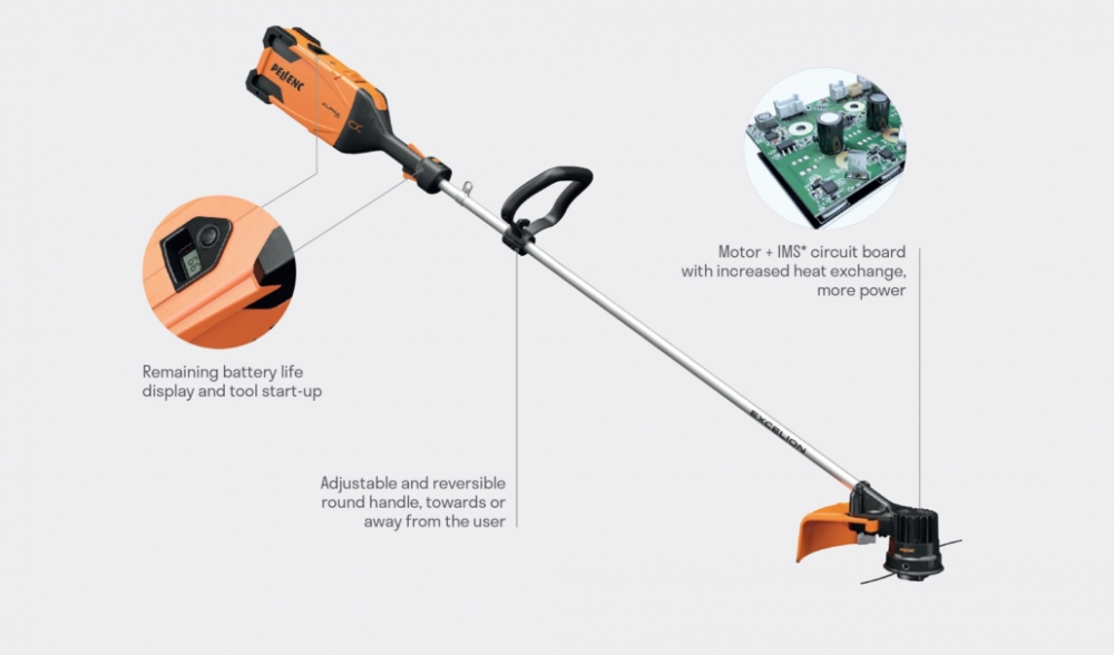 Trimmer electric pe baterie Pellenc Excelion Alpha-conține cap de tăiere [2]