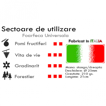 Foarfecă de mână profesională Universală Castellari, 21 cm [2]